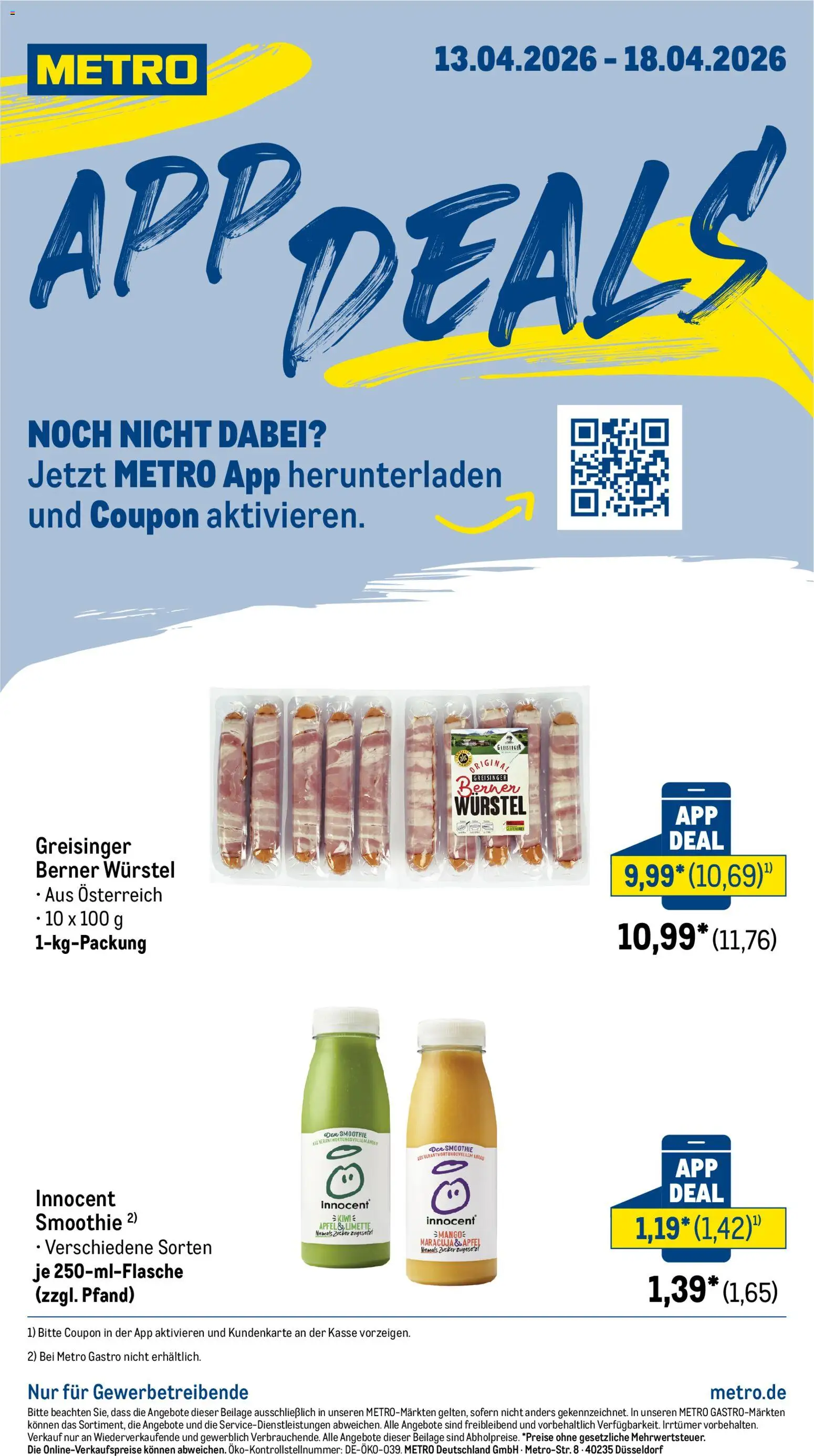 Vorschau von dem Prospekt des Geschäftes Metro, gültig ab dem 13.04.2026