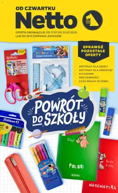 Pogląd gazetki "Gazetka Non Food" ze sklepu Netto ważnej od 17.07.2025