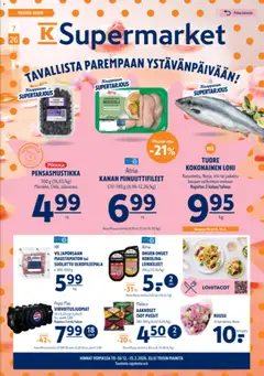 Kaupan K-Supermarket Tarjoukset esikatselu, voimassa 12/02/2026