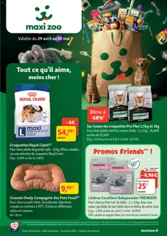 Prévisualisation de Maxi ZOO catalogue du magasin Maxi ZOO formulaire valide 29/04/2026