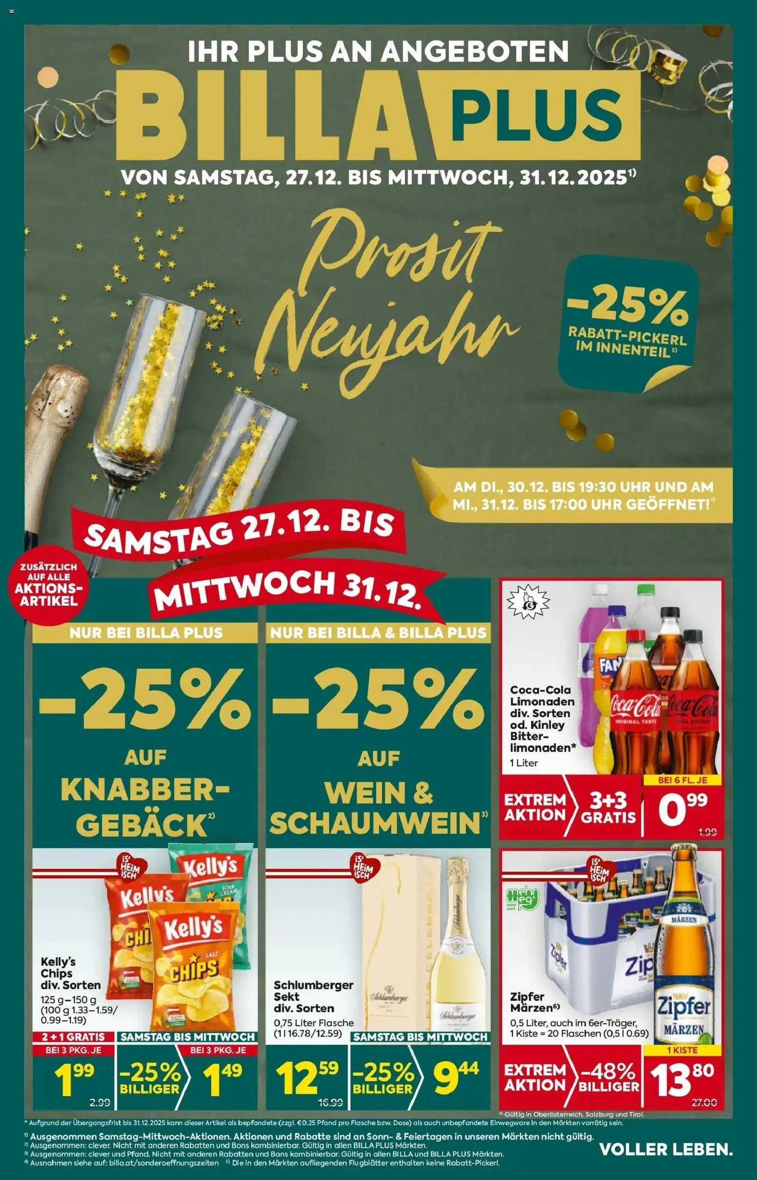 Vorschau der Angebote: Billa Plus BILLA PLUS: Flugblatt Oberösterreich gültig ab 26.12.2025