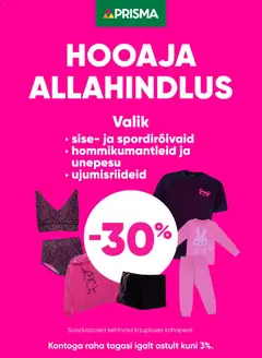 Prisma kliendilehe eelvaade alates 2026.01.01