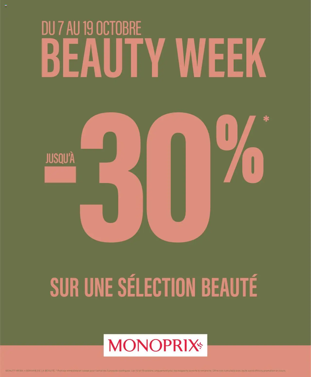 Beauty week de la boutique Monoprix valable du 07/10/2025 - Page numéro 1