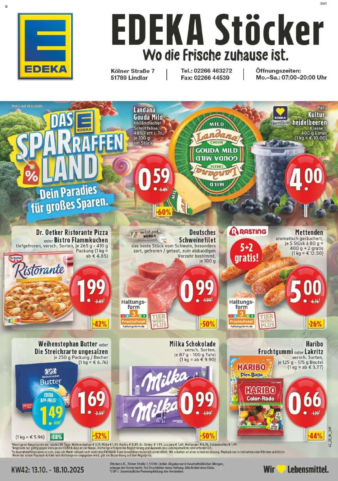 EDEKA Prospekt ab 13.10.2025 - Prospekt Lindlar Online