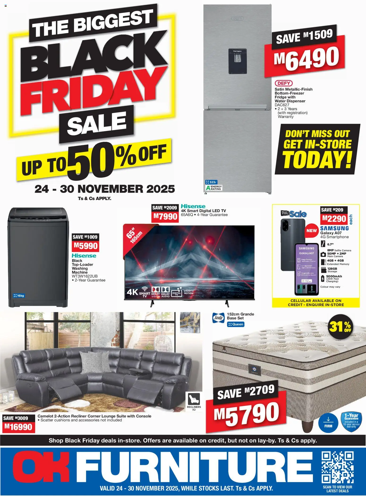Preview of OK Furniture flyer valid from 24/11/2025