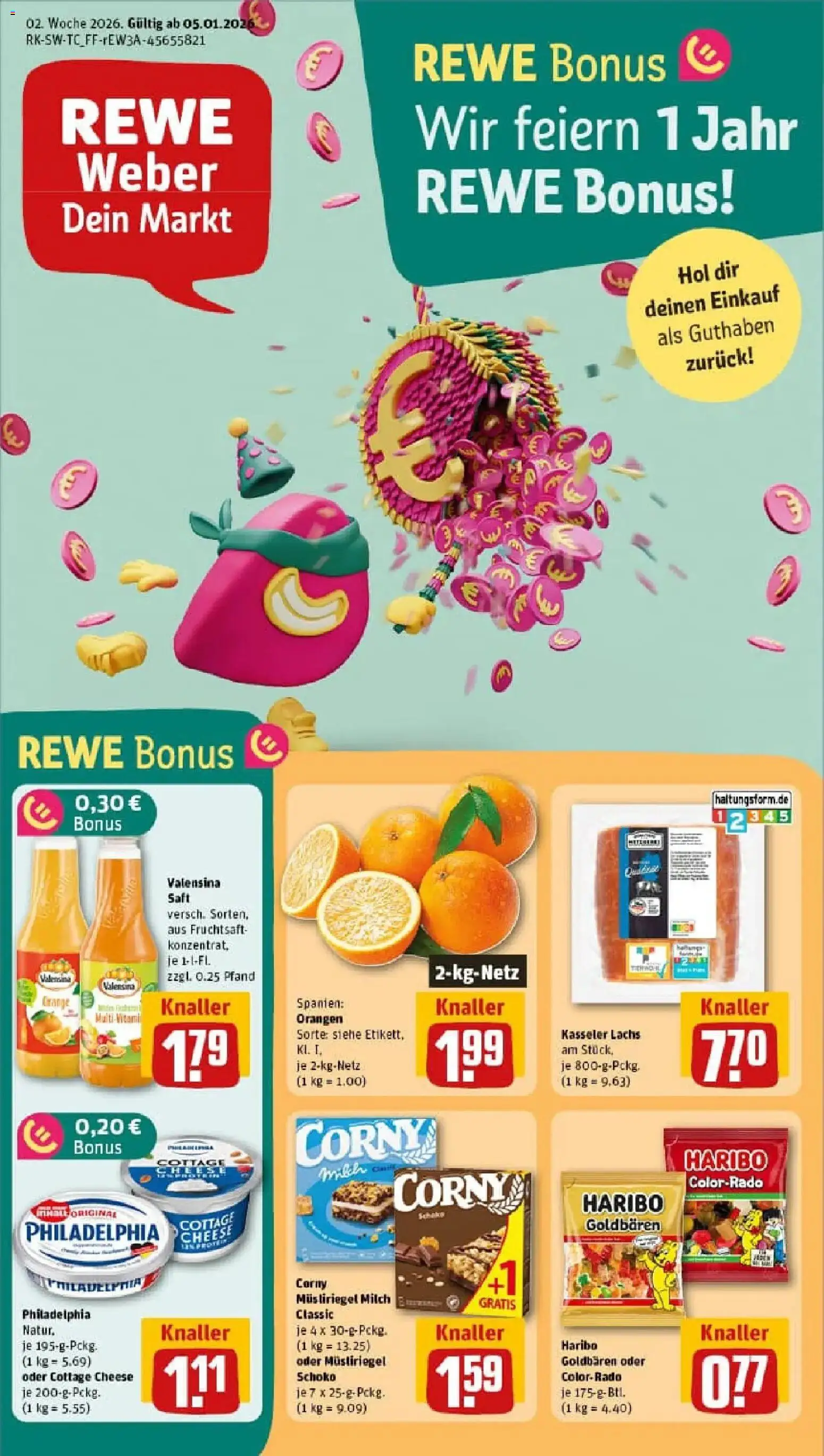 Vorschau von dem Prospekt des Geschäftes Rewe, gültig ab dem 04.01.2026