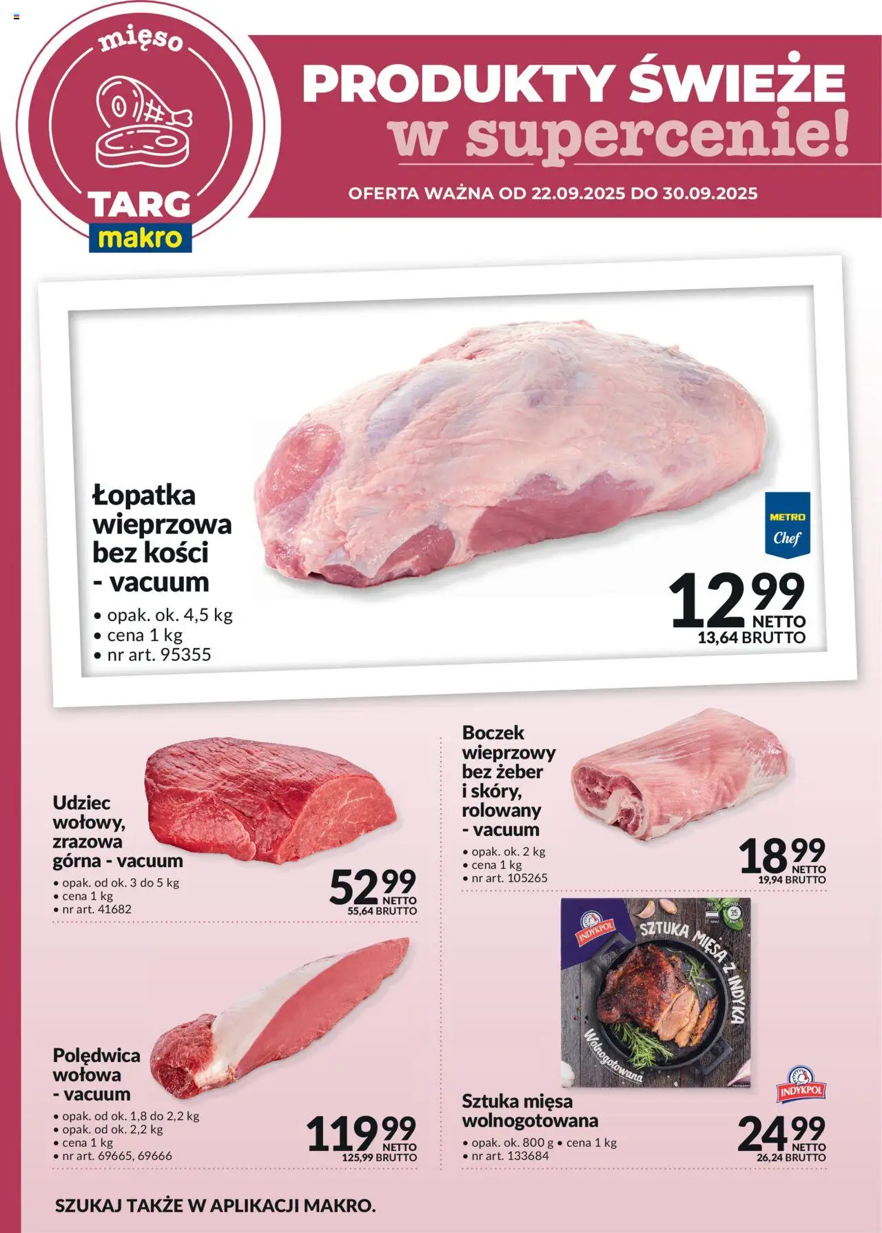 Makro Produkty świeże w supercenie od 22.09.2025 - Nowa Gazetka - Numer strony 1
