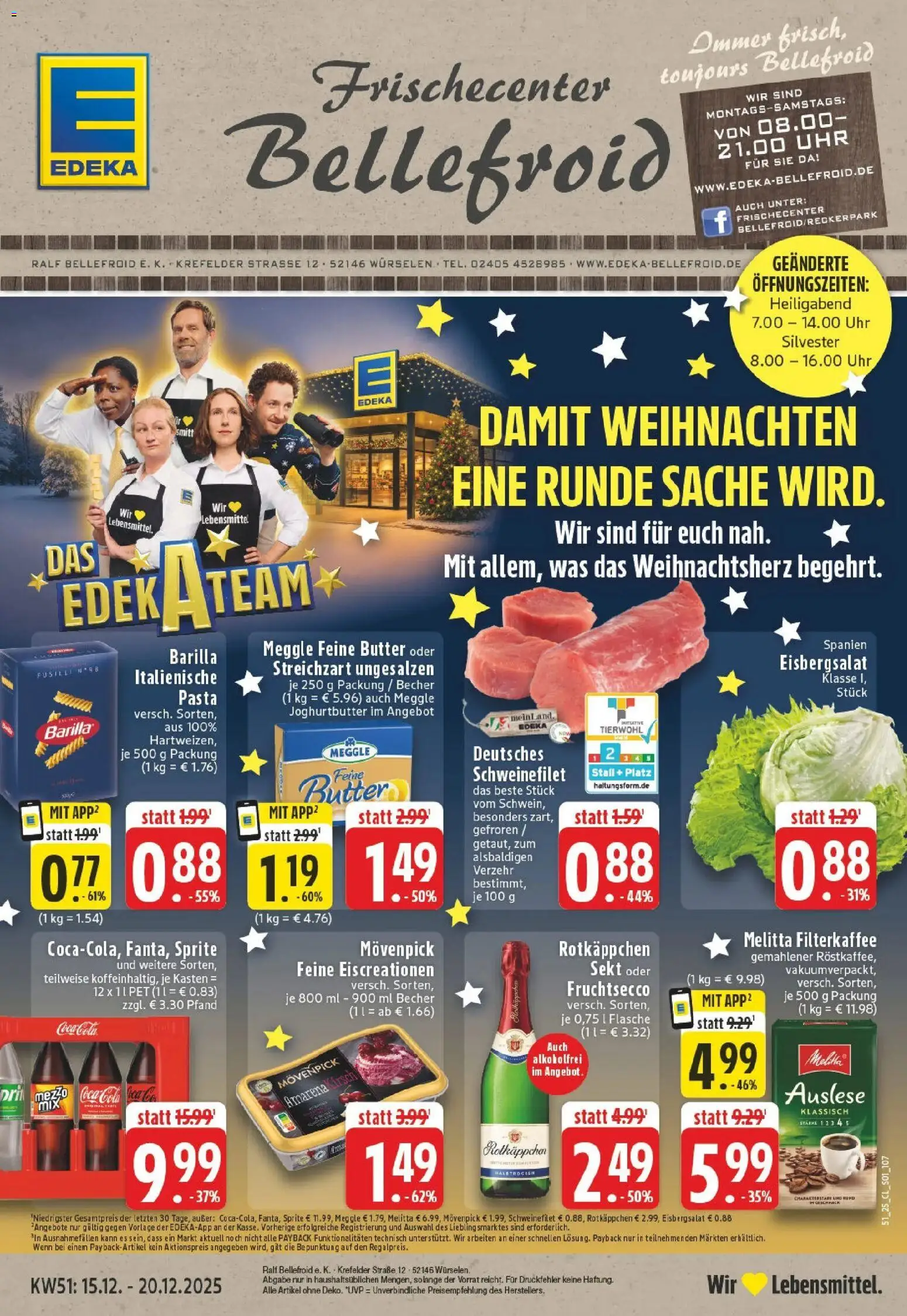 Vorschau von dem Prospekt des Geschäftes Edeka, gültig ab dem 15.12.2025