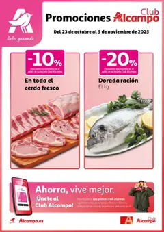 Vista previa del folleto de la tienda Alcampo válido desde el 23/10/2025 