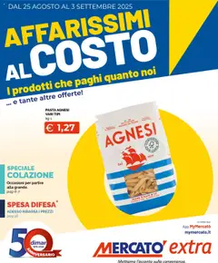Anteprima dell'opuscolo Volantino Extra dal negozio Mercatò valido da 25/08/2025