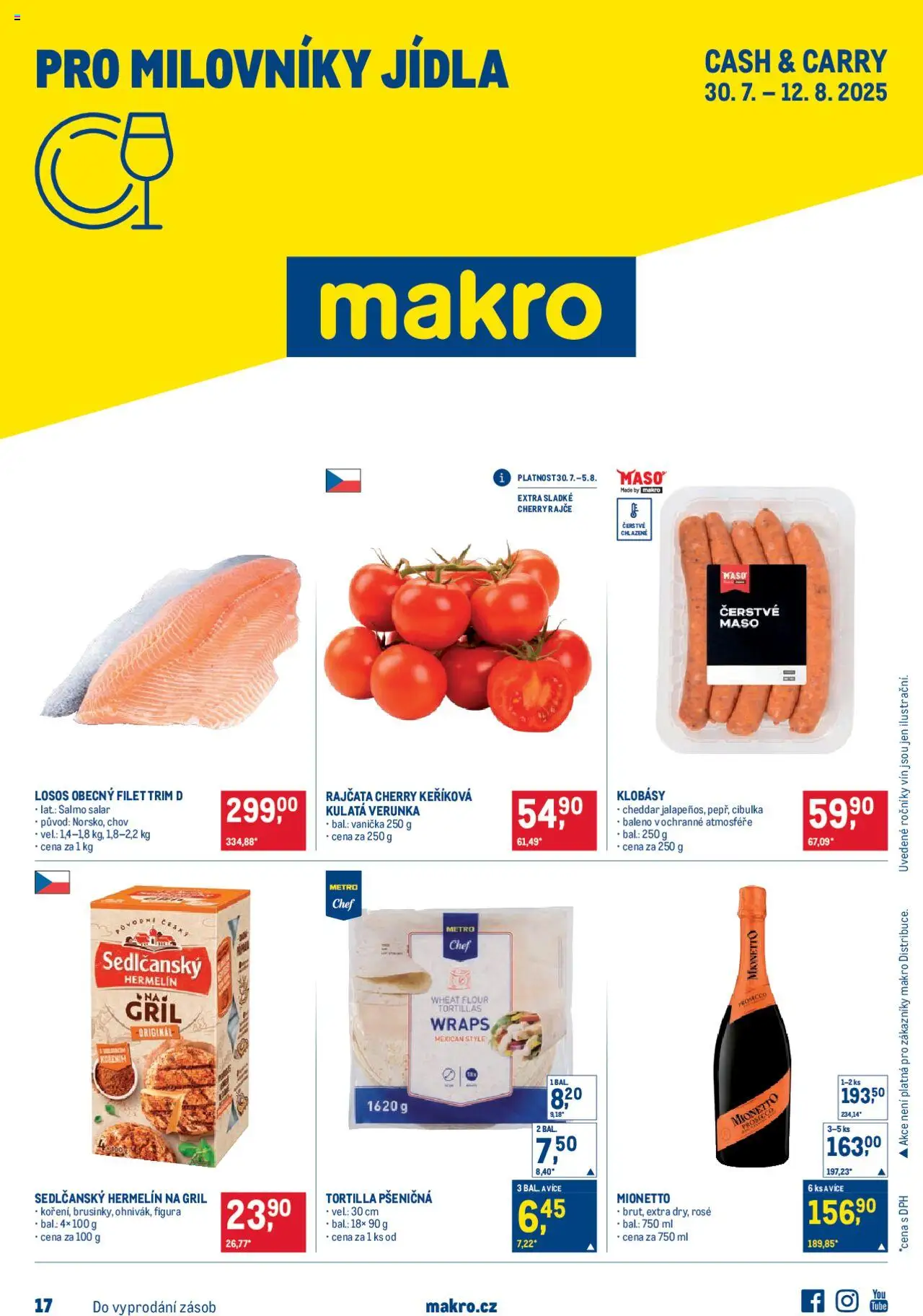  Makro Leták - Pro milovníky jídla od 30.07.2025 - Akce Makro