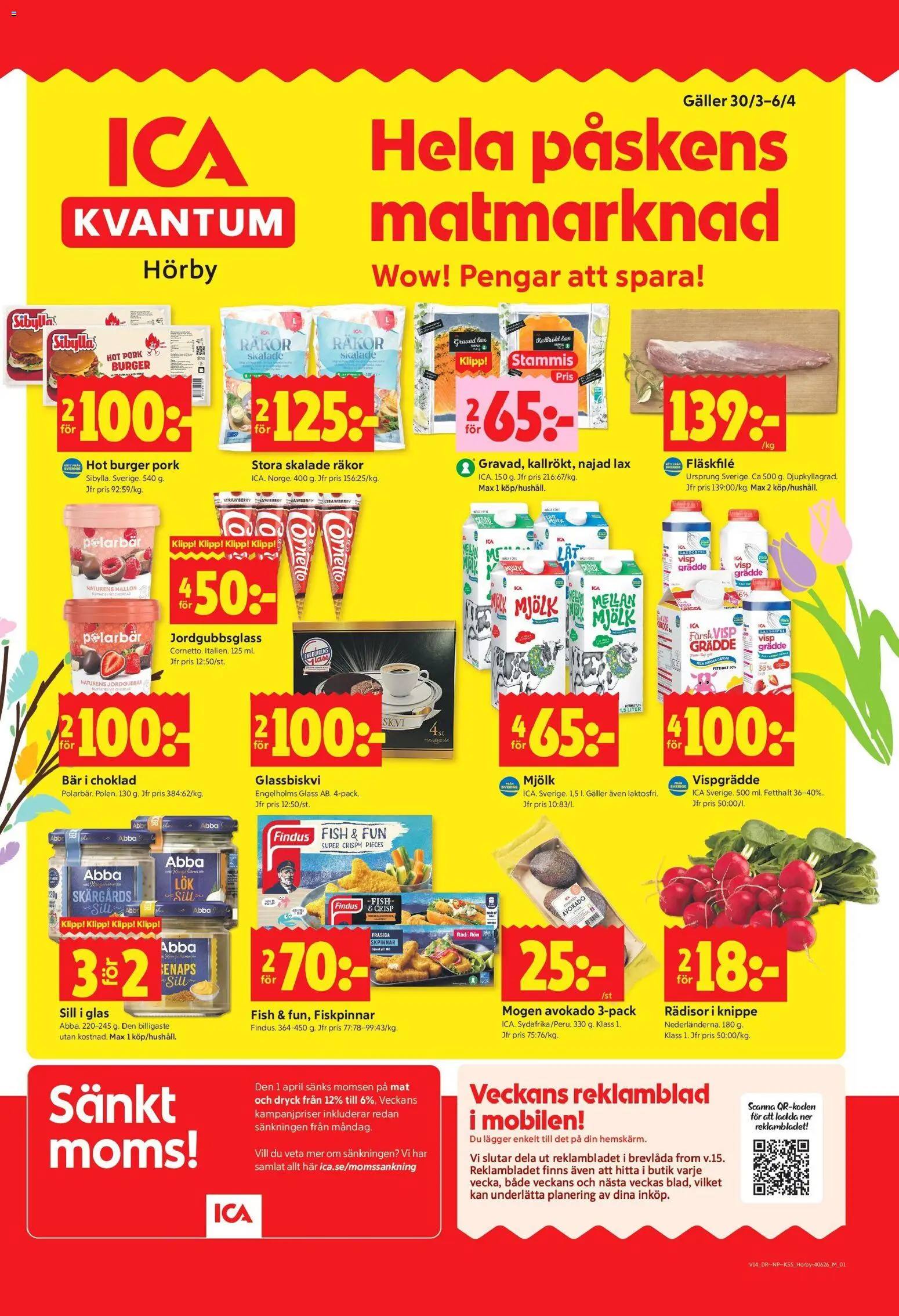 Förhandsgranska reklamblad Hörby från butik ICA Kvantum gäller från 30/03/2026
