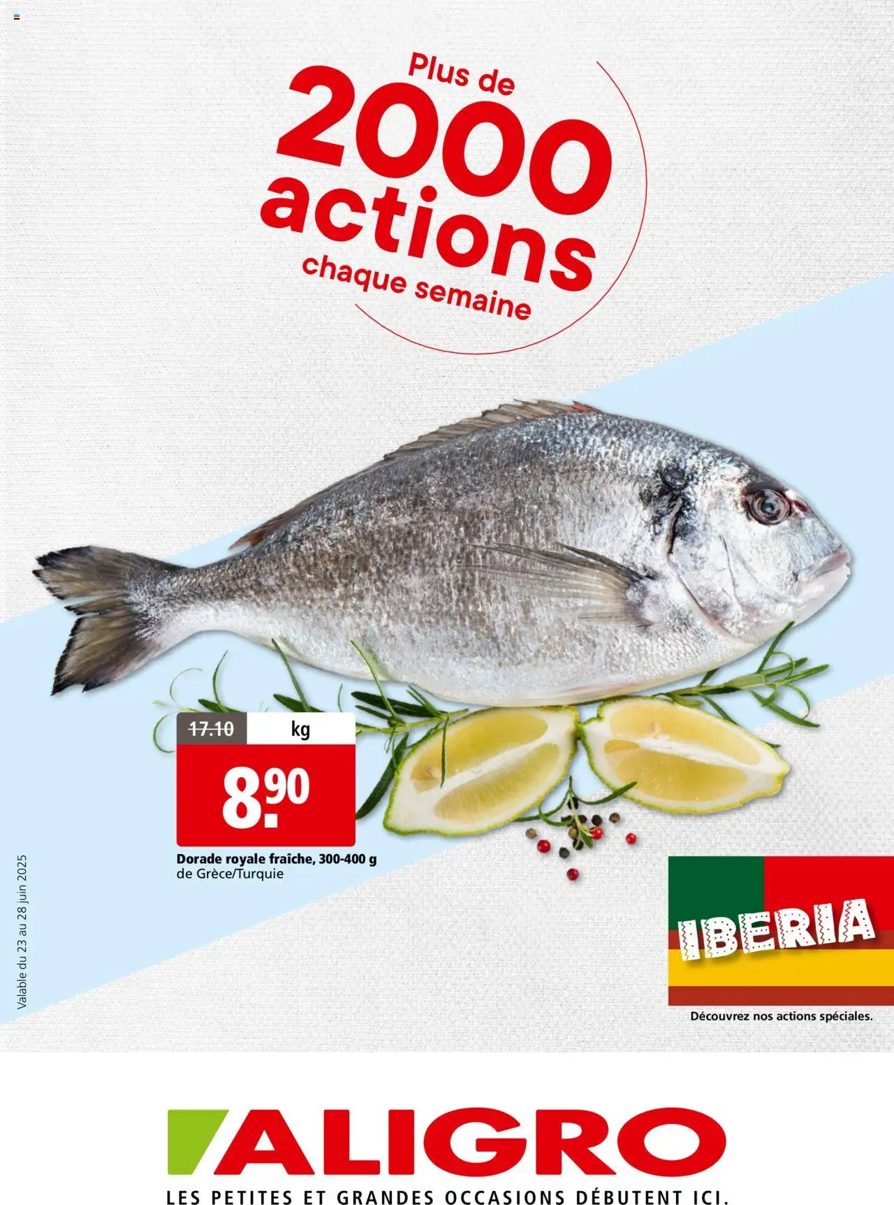 Aligro Aktionen Gourmetkunden Chavannes, Matran, Genève, Sion ab 23.06.2025 - Seitennummer 1
