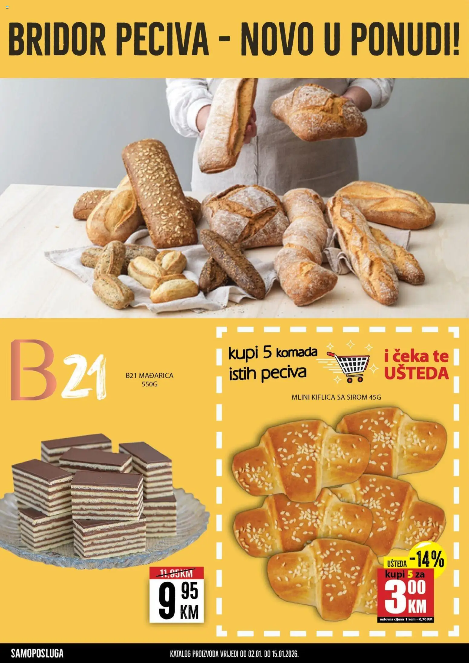 Pregled letka Katalog trgovine Prodex vrijedi od 2026.01.02