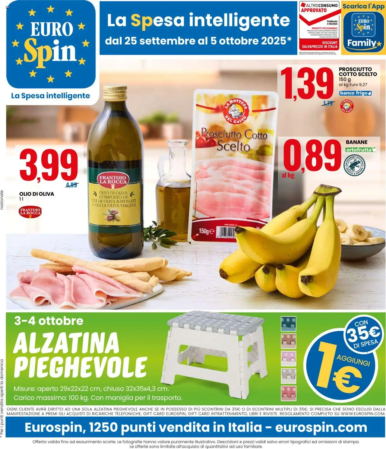 Volantino Eurospin valido da 25/09/2025 numero di pagina 1