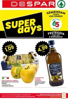 Anteprima dell'opuscolo Volantino Bolzano dal negozio Despar valido da 25/11/2025