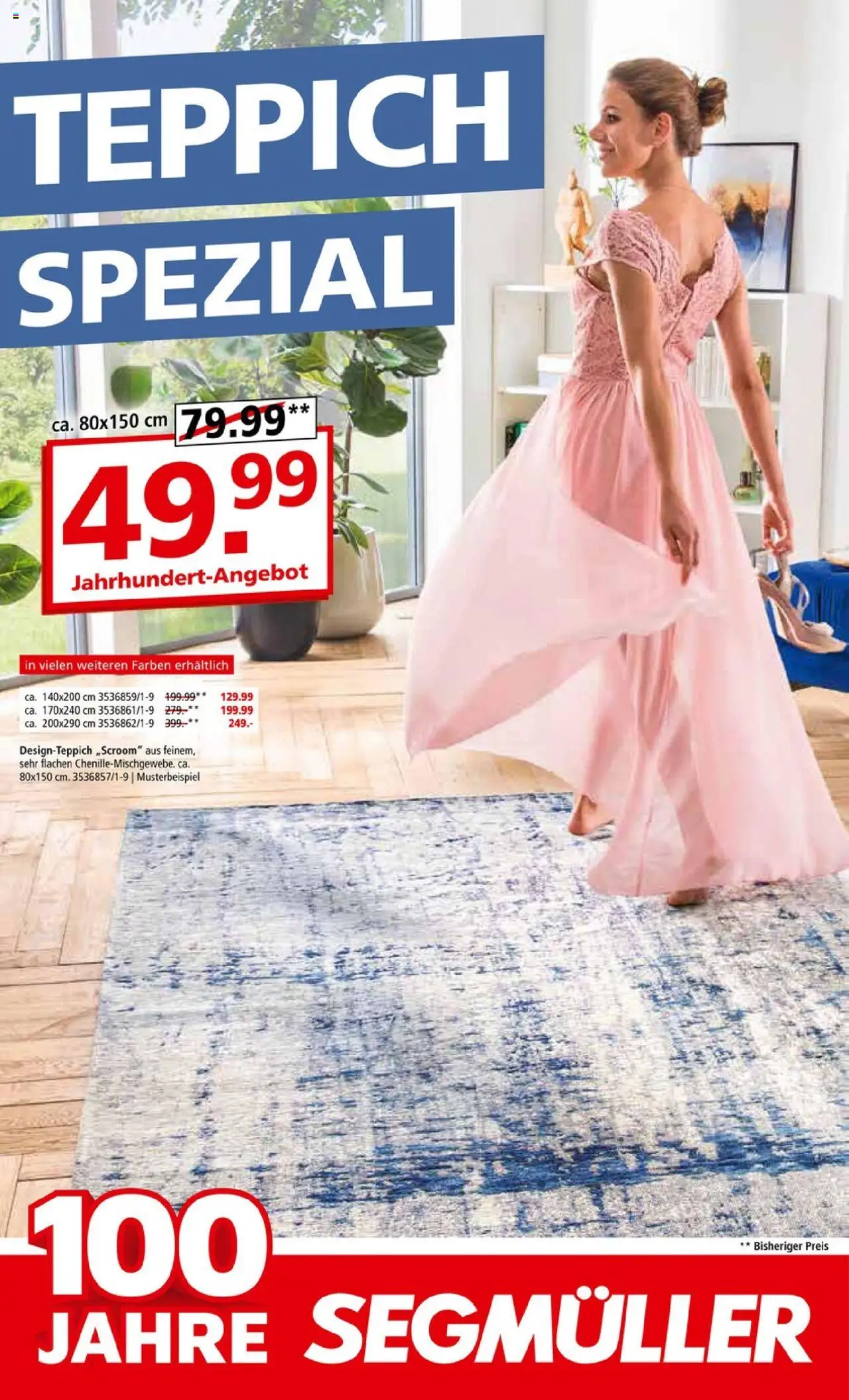 Vorschau von dem Prospekt des Geschäftes Segmüller, gültig ab dem 01.09.2025 - Teppich
