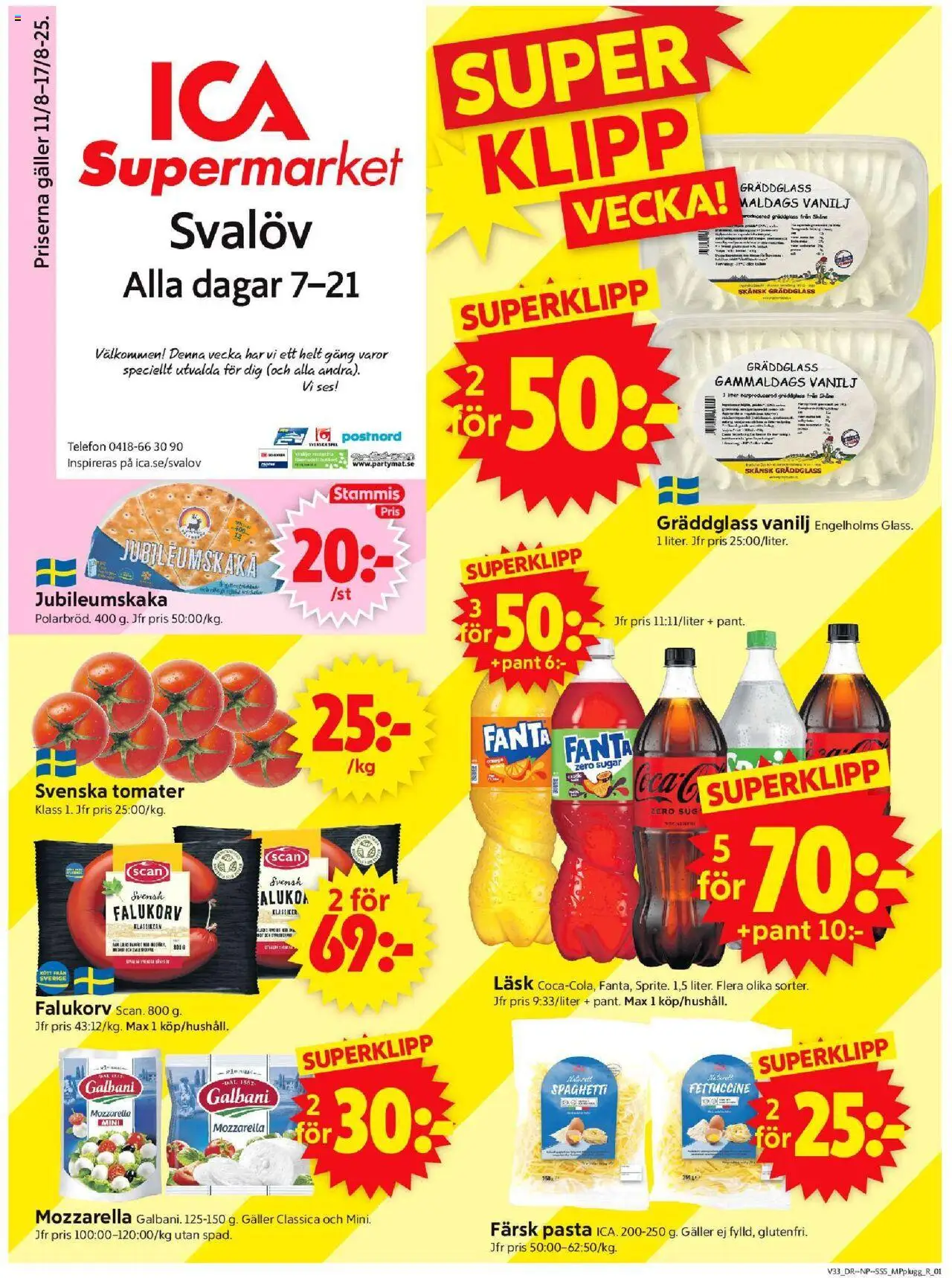 Svalöv är giltig 11/08 2025 > Veckans Erbjudanden gäller från 11/08/2025 till 17/08/2025 sidnummer 1