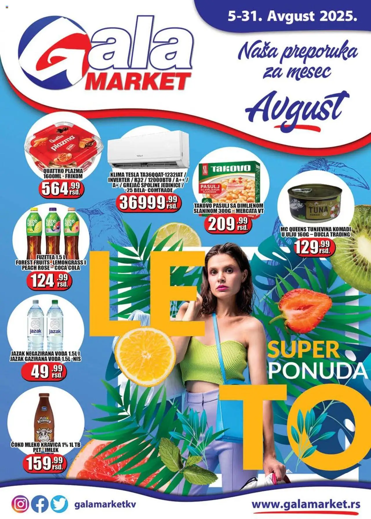 Gala MARKET katalog važi od 05.08.2025 - stranica 1