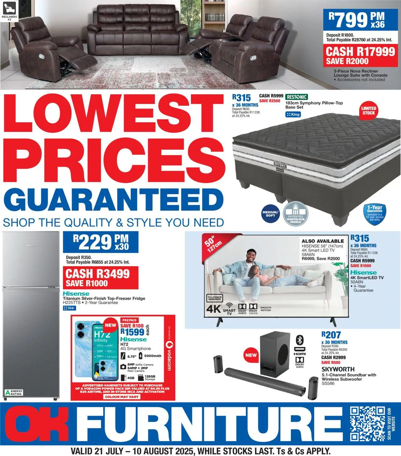OK Furniture Catalogue RSA from 21/07 - 10/08/2025 > Promotions