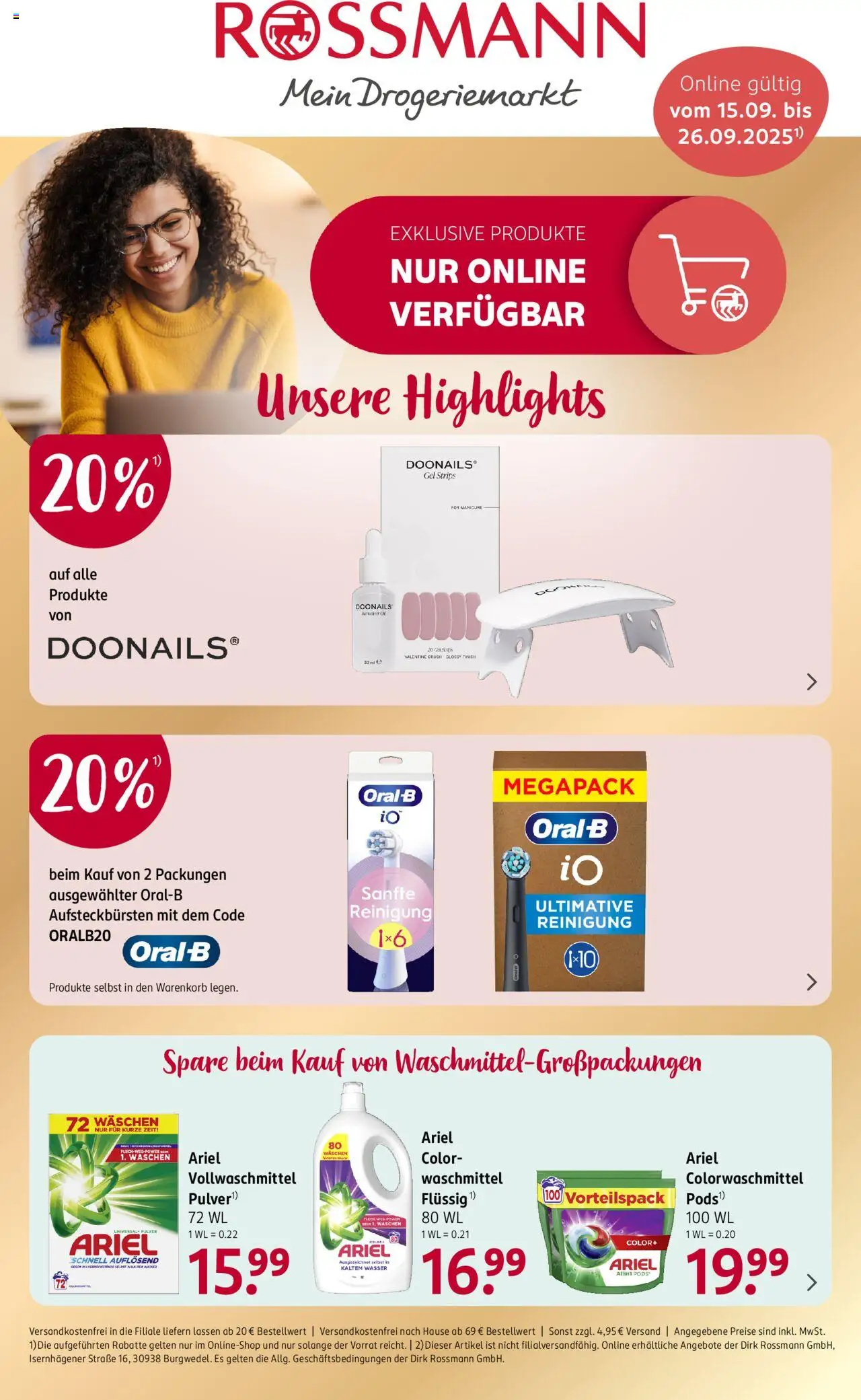 Rossmann Prospekt ab 15.09.2025 > Onlineprospekt
