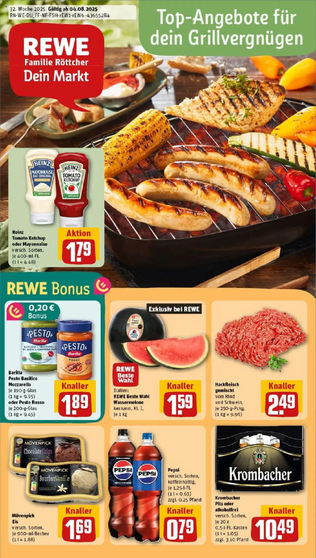 REWE Prospekt ab 03.08.2025 nächste Woche - Prospekt Kaarst	