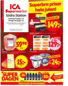 Förhandsgranska reklamblad Stockholm från butik ICA Supermarket gäller från 24/11/2025
