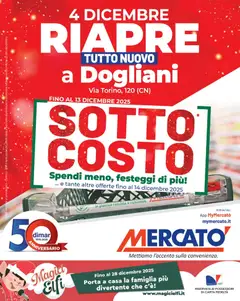 Anteprima dell'opuscolo Volantino Riapertura - Dogliani dal negozio Mercatò valido da 04/12/2025