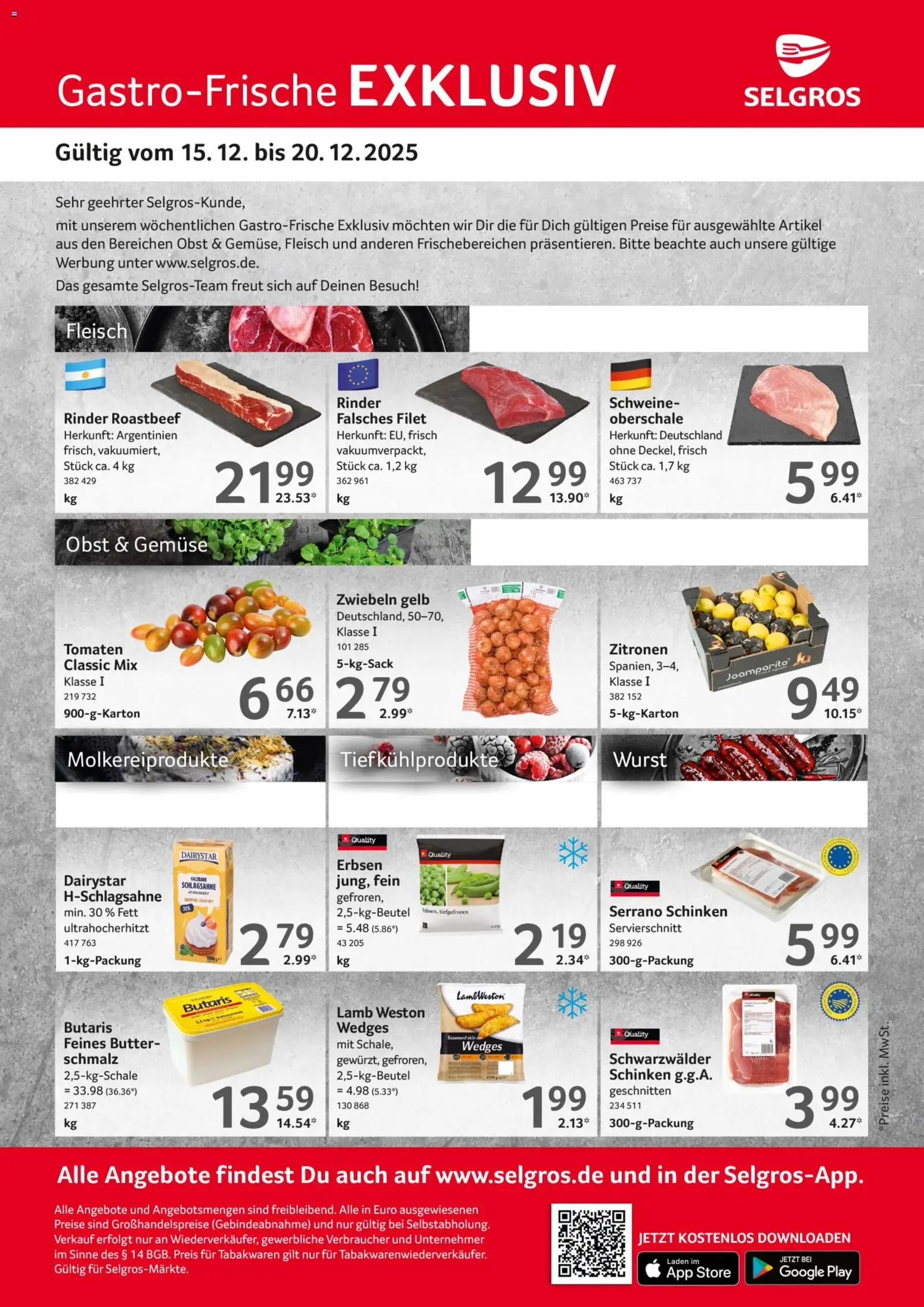Vorschau von dem Prospekt des Geschäftes Selgros, gültig ab dem 15.12.2025