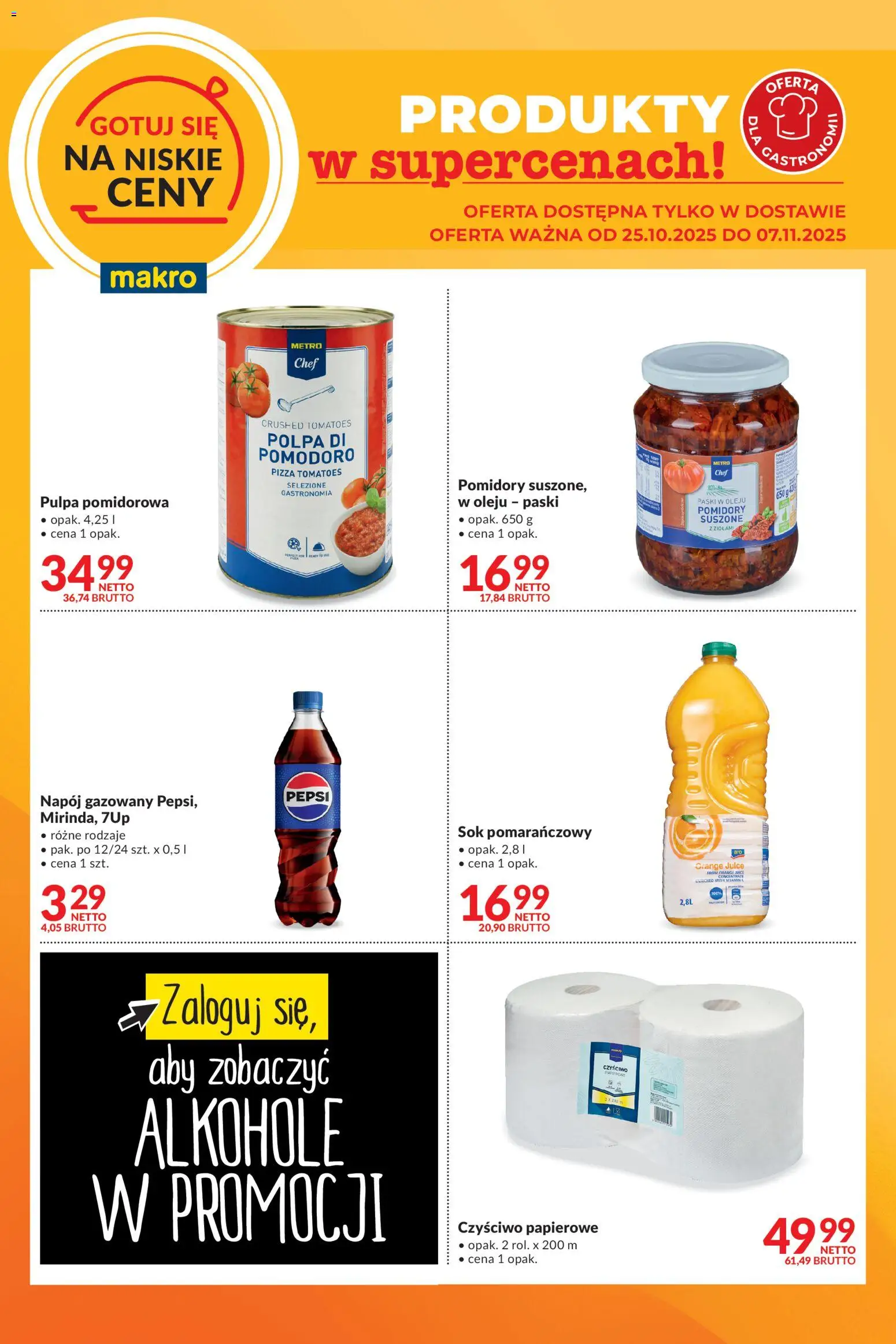 Makro Gotuj się na niskie ceny w dostawie od 25.10.2025 - Nowa Gazetka - Numer strony 1