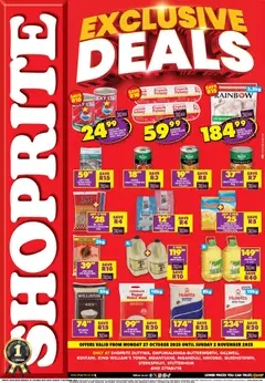 Preview of Shoprite flyer valid from 27/10/2025