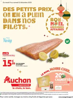 Voorbeeld van Des petits prix, on en a plein dans nos filets dans votre super van winkel Auchan geldig vanaf 09/12/2025
