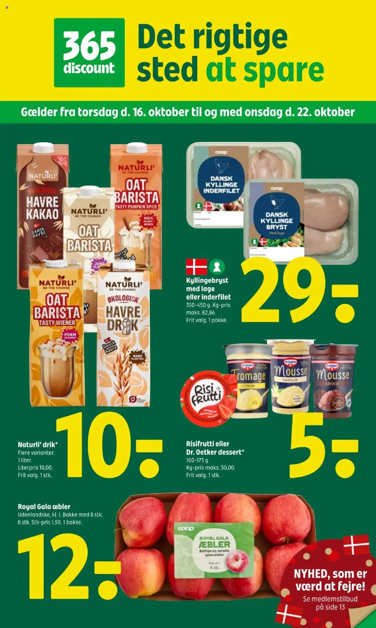 Eksempel på tilbudsavis Tilbudsavis fra butik Coop 365 gyldig fra 16/10/2025 - Kakao, Æbler, Vanilje, Søm