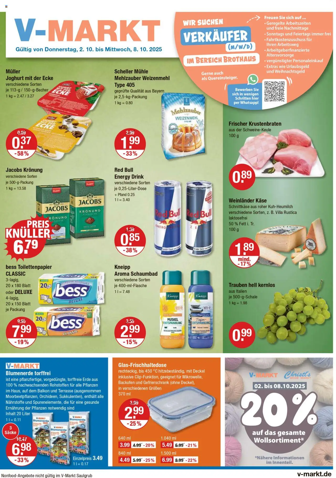 V-Markt Angebote (vom 02.10.2025) - Schwaben / Oberbayern