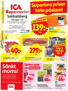 Förhandsgranska reklamblad Stockholm från butik ICA Supermarket gäller från 30/03/2026