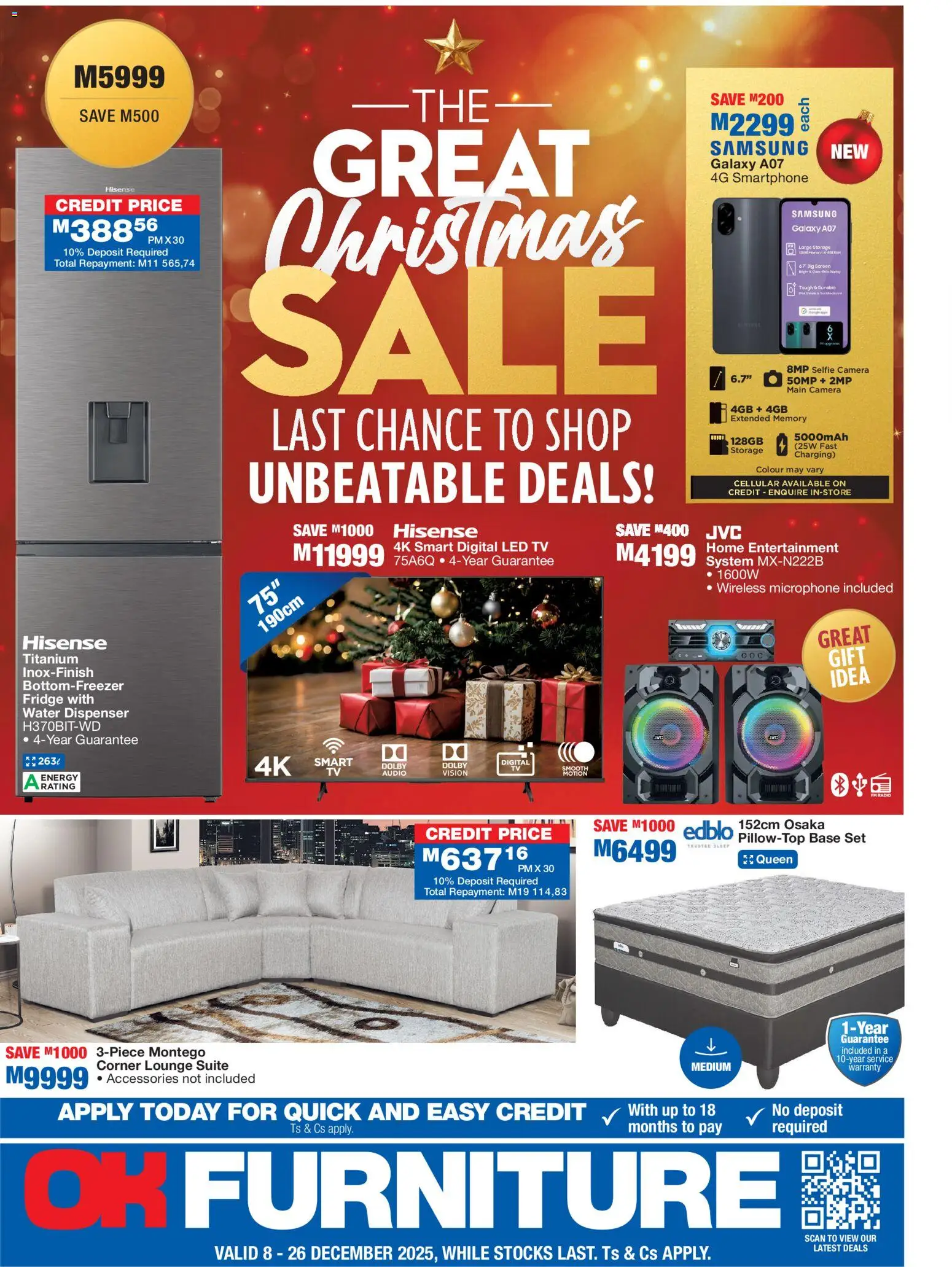 Preview of OK Furniture flyer valid from 08/12/2025