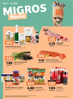 Vorschau des Merkblatts Migros aktionen vom Shop Migros gültig von 26.03.2026 bis 01.04.2026