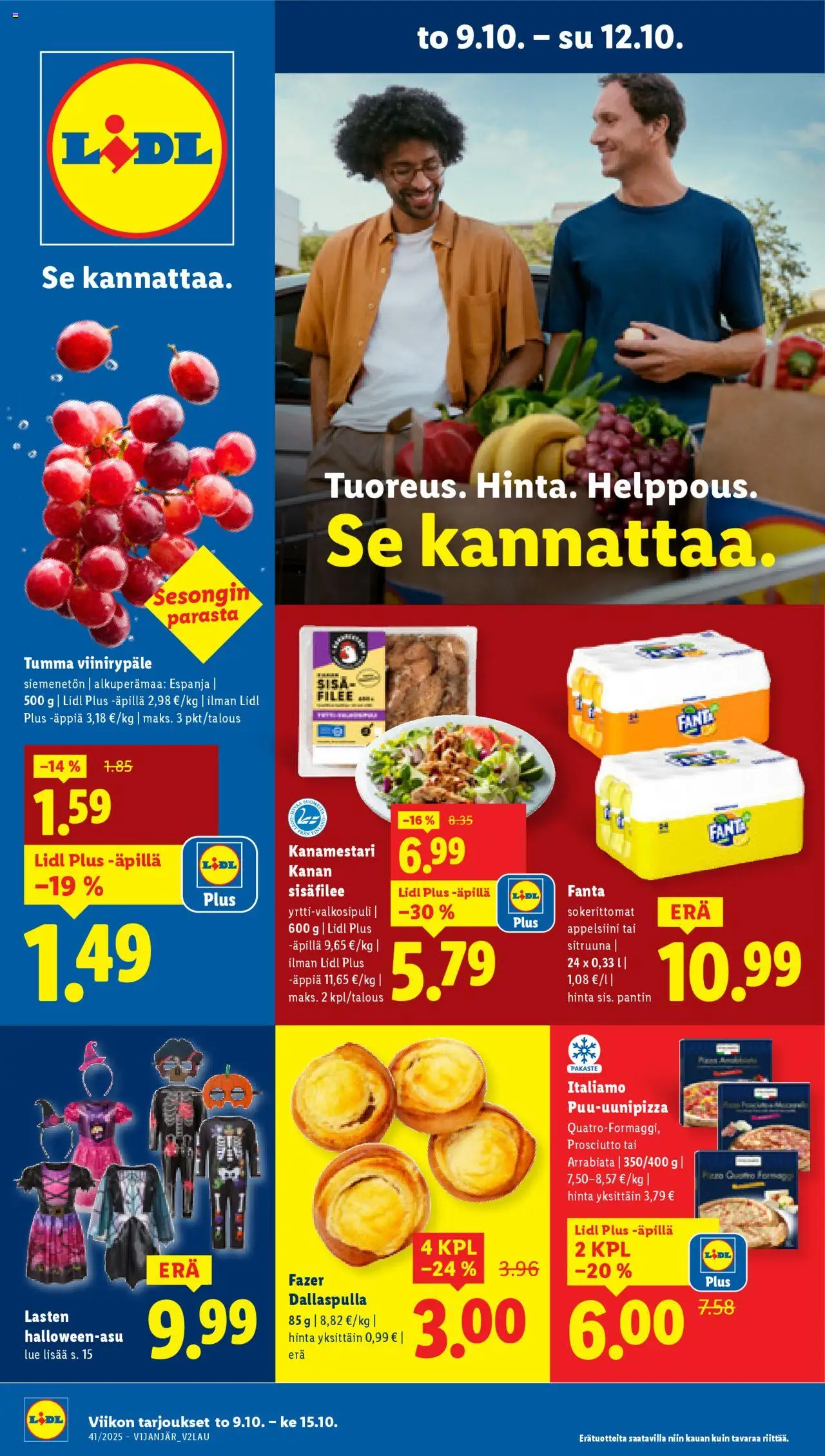 Lidl-kaupan Tarjoukset - Tampere voimassa 09/10/2025 - Sivulla 1