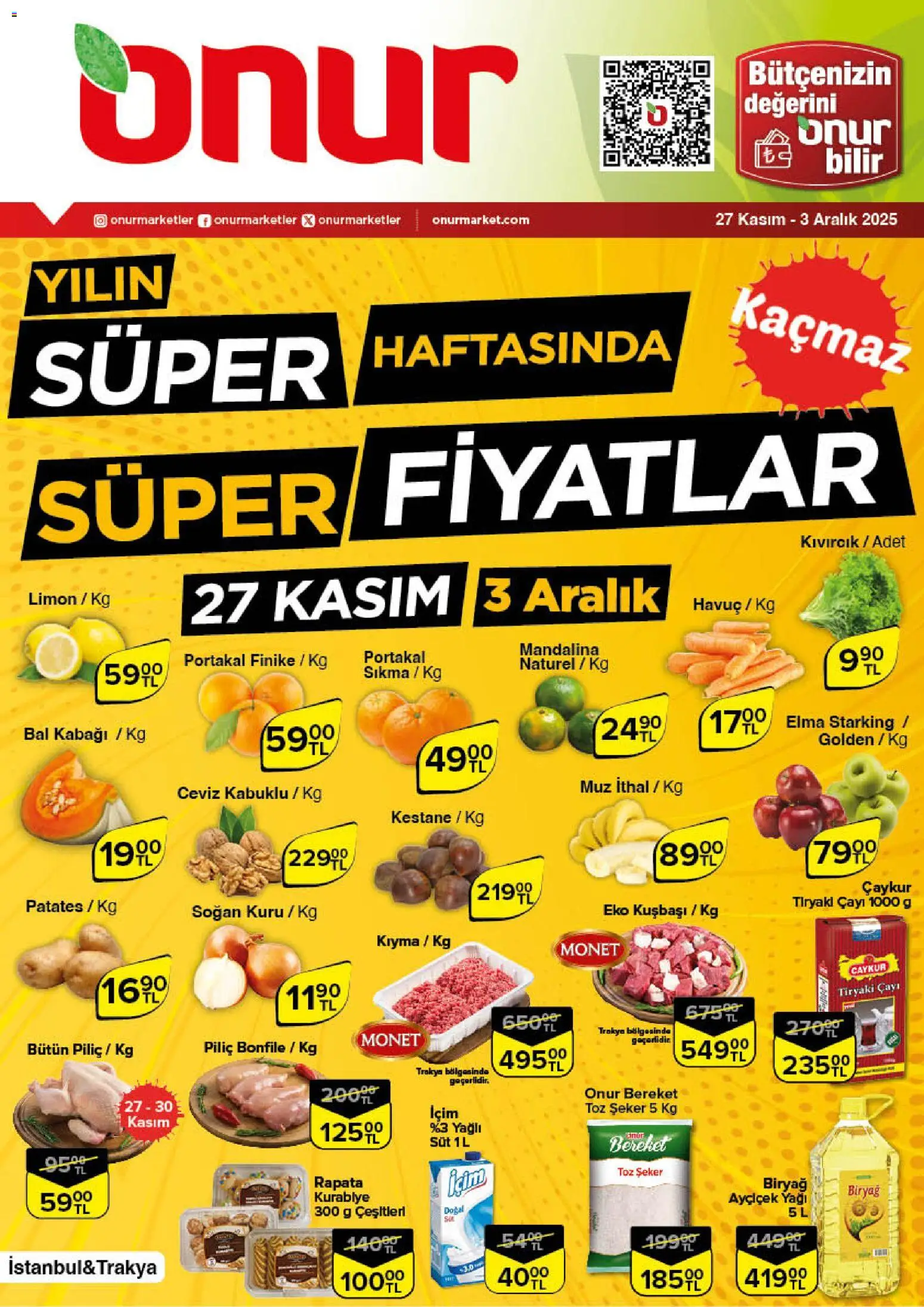 Onur Market Black Friday 27.11.2025 - Broşürünün önizlemesi