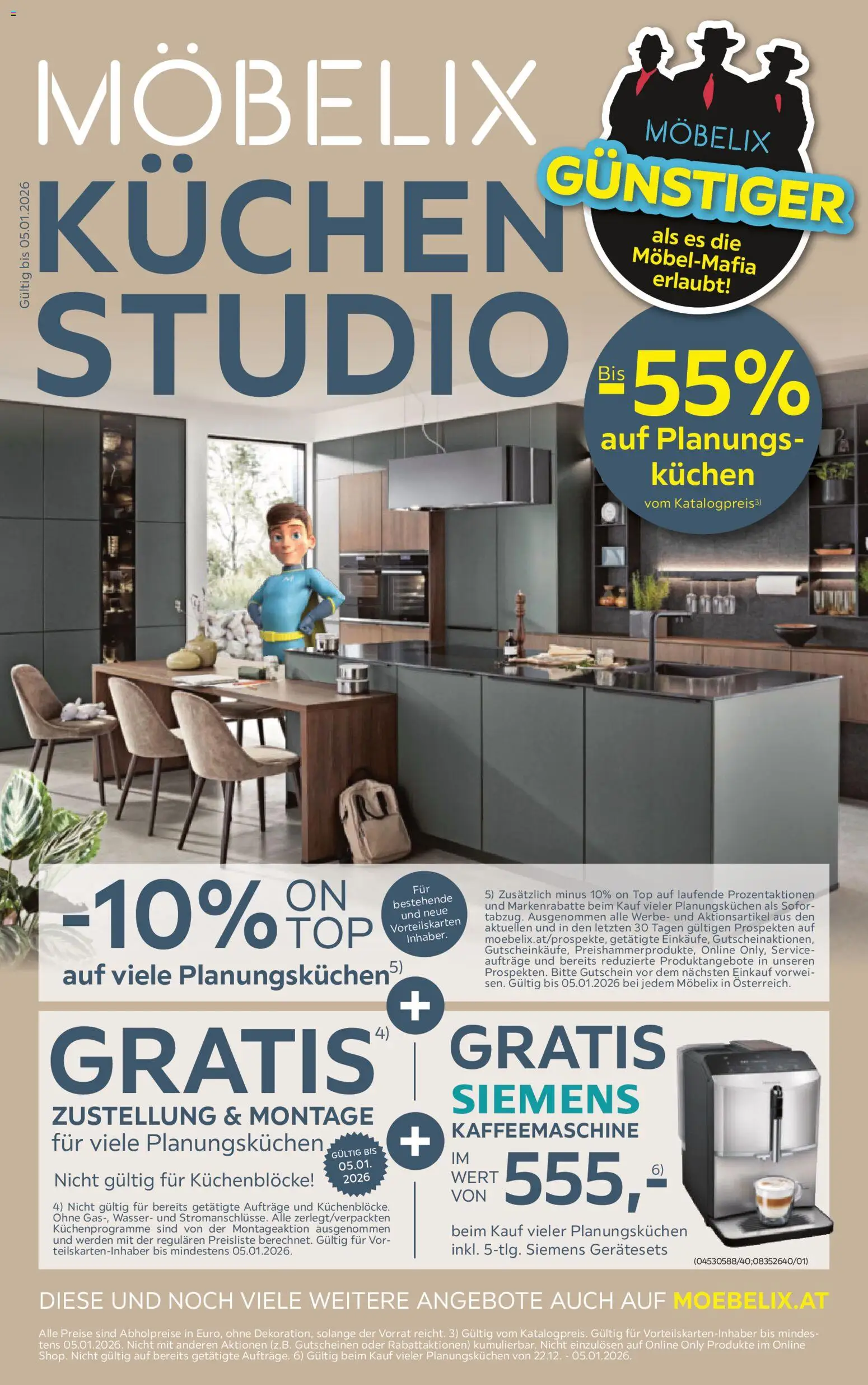 Vorschau der Angebote: Möbelix Küchen Studio gültig ab 22.12.2025