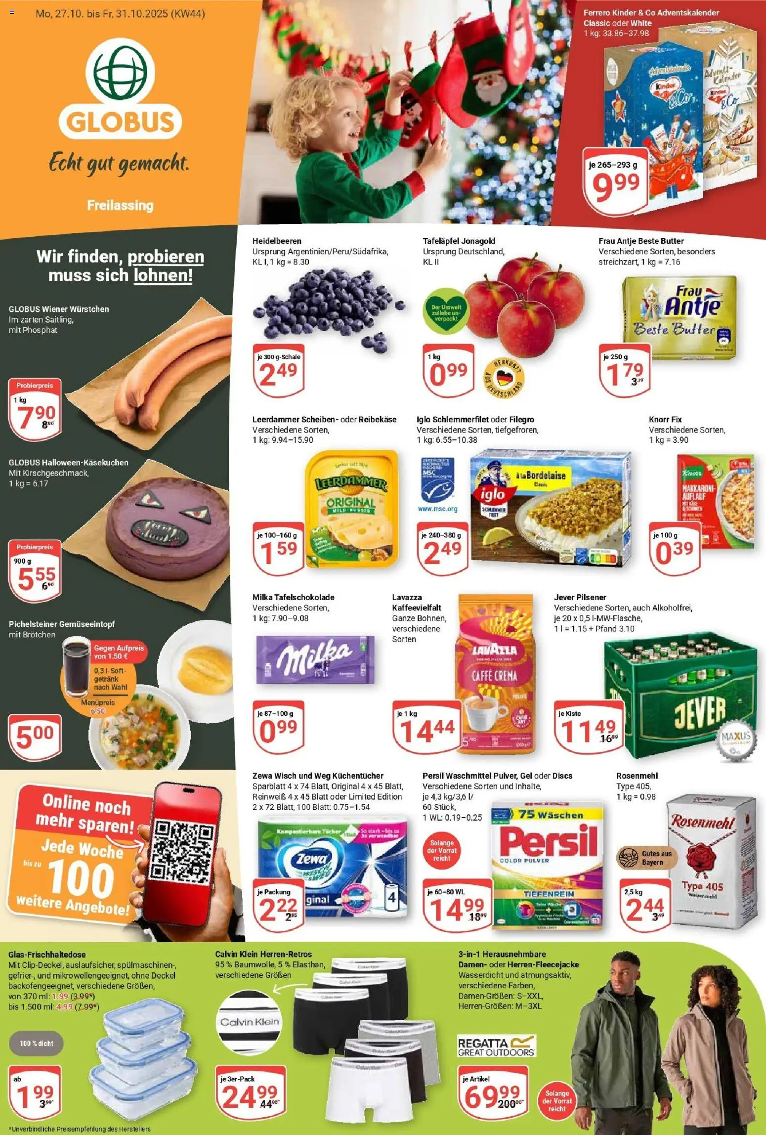 Globus Prospekt ab Montag 26.10.2025 > Prospekt Freilassing	