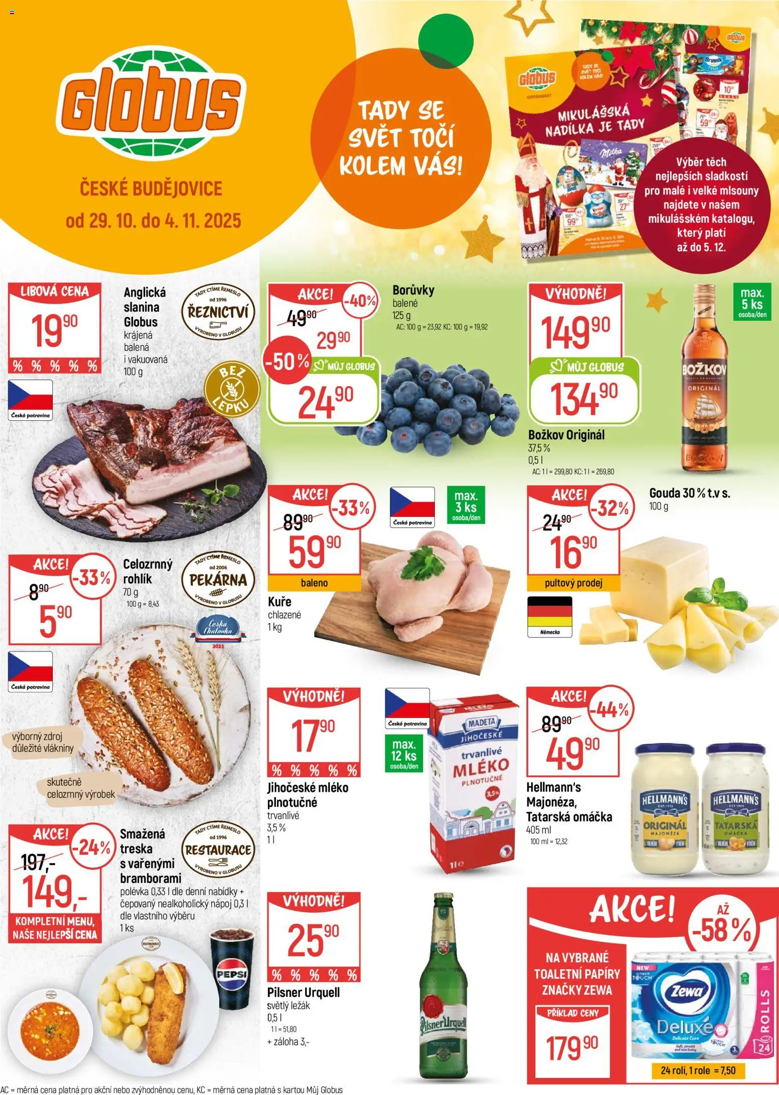  Globus leták od 29.10.2025 >> Akční nabídka "České Budějovice"