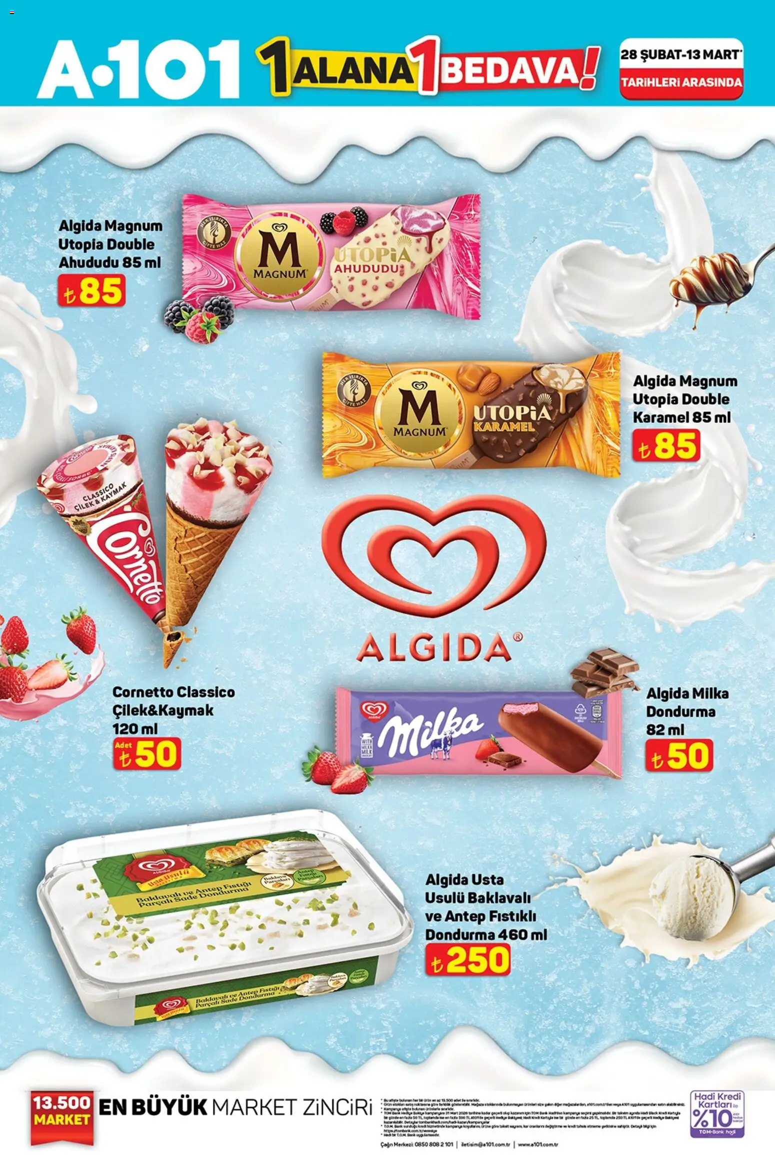 A101 A101 - 1 Alana 1 Bedava 28.02.2026 - Broşürünün önizlemesi