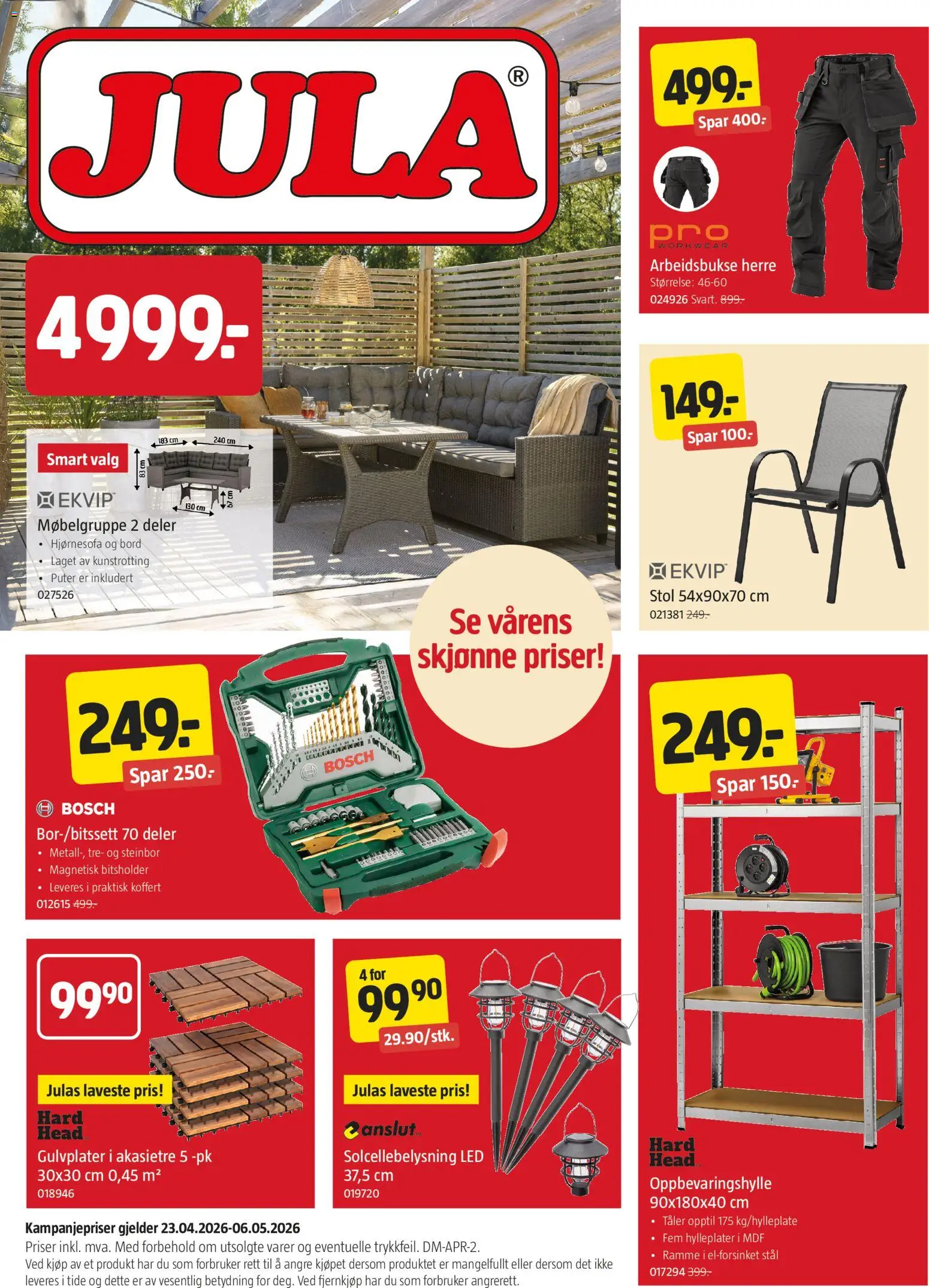 Forhåndsvis Jula kundeavis fra butikk Jula gyldig fra 23/04/2026