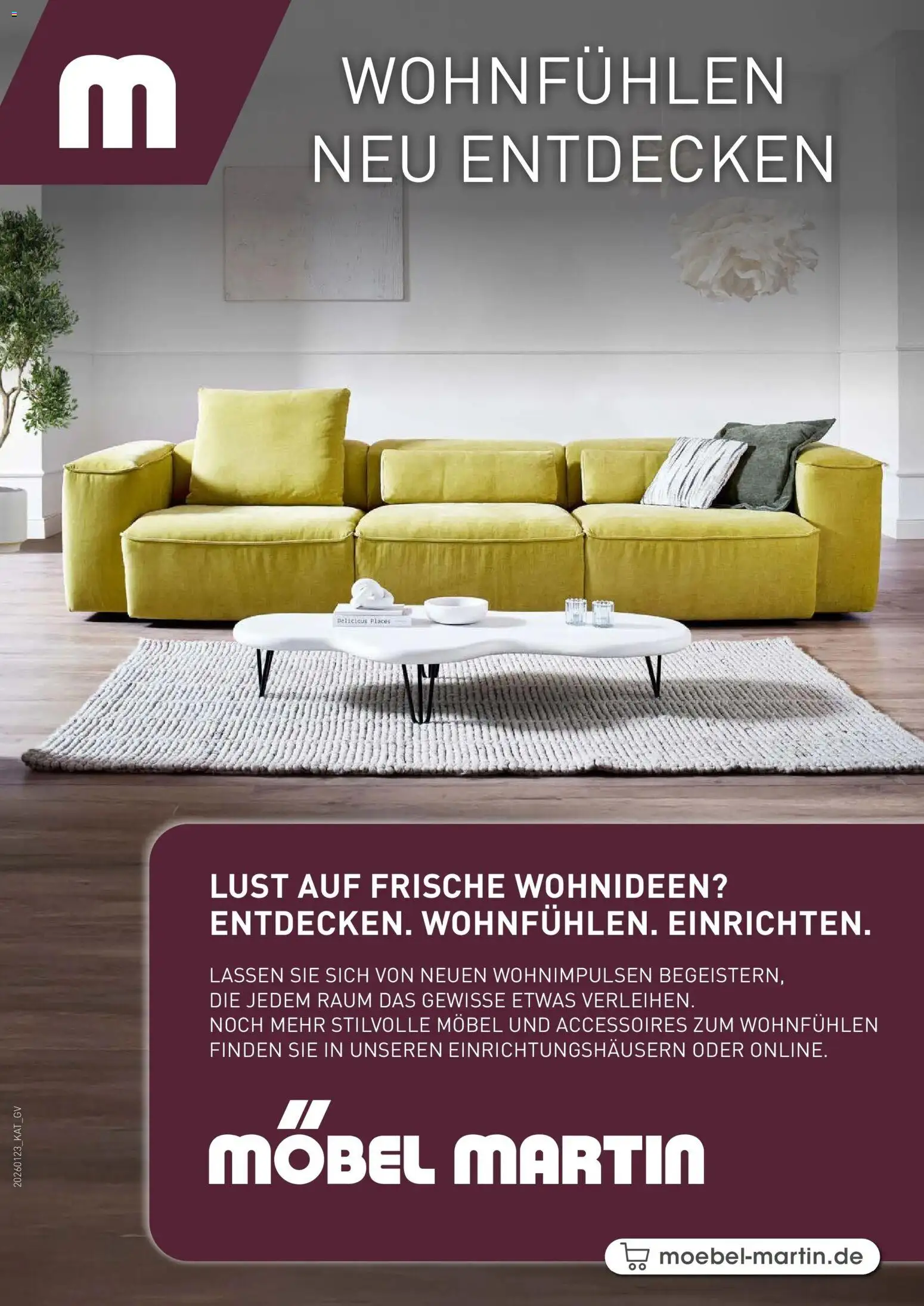 Vorschau von dem Prospekt des Geschäftes Möbel Martin, gültig ab dem 22.01.2026