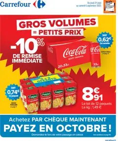 Prévisualisation de Catalogue : gros volumes = petits prix du magasin Carrefour formulaire valide 21/08/2025