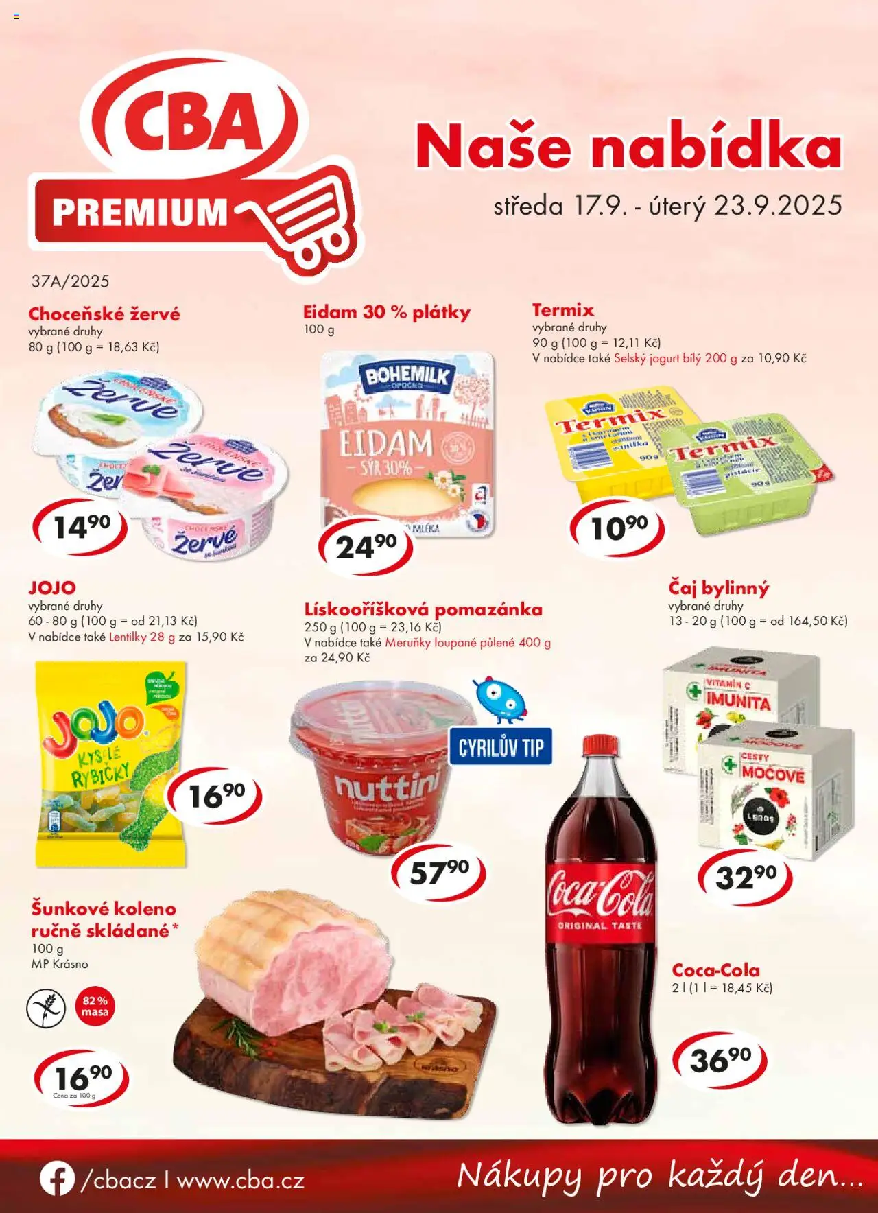  CBA Leták - Premium (17.09.2025 - 23.09.2025)