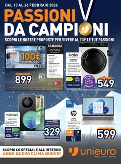 Anteprima dell'opuscolo Attuale volantino dal negozio Unieuro valido da 13/02/2026