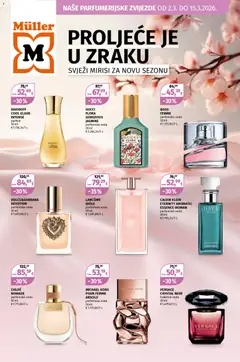 Pregled letka Parfumerijske zvijezde trgovine Müller vrijedi od 02.03.2026
