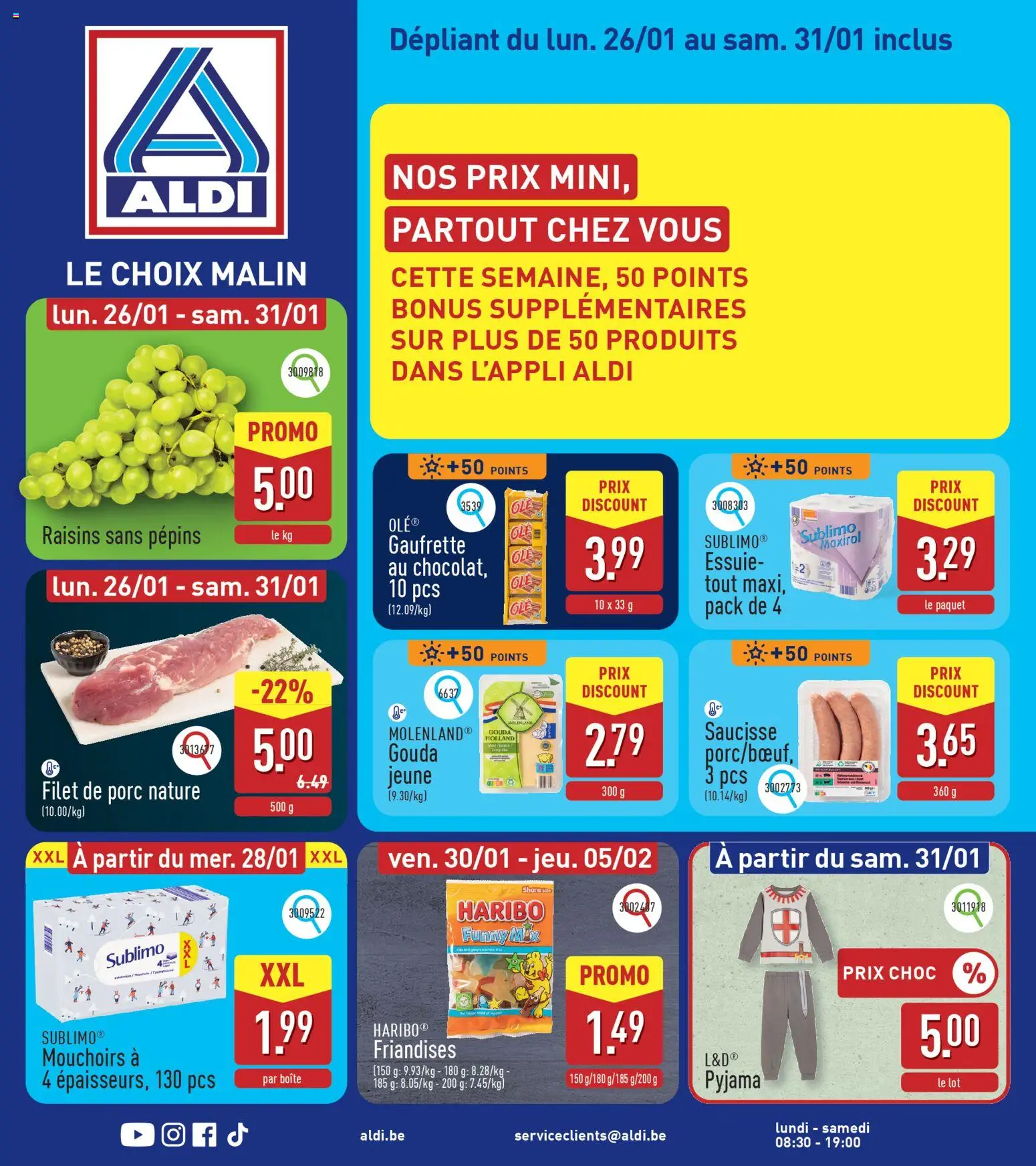 Voorbeeld van Folder de la semaine 4 van winkel Aldi geldig vanaf 26/01/2026